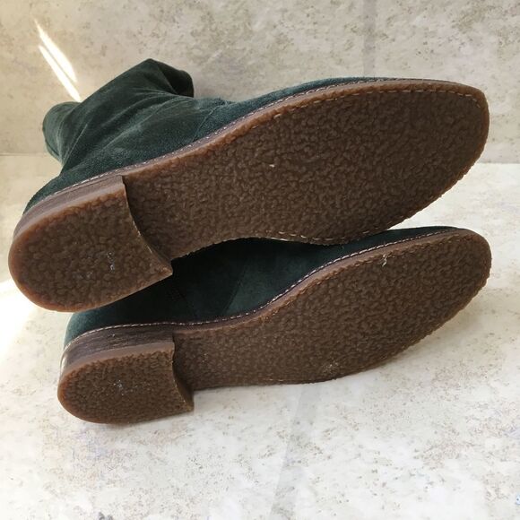 ANDRE ASSOUS GREEN SUEDE LEATHER BOOTS - Picture 3 of 9